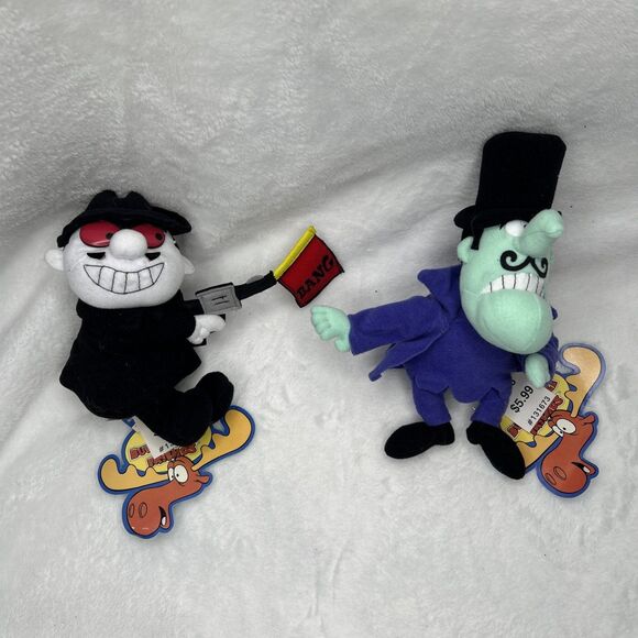 Rocky & Bullwinkle and Friends 2000 CVS COMPLETE SET of 12 Plush Dolls, Tags - Picture 12 of 15